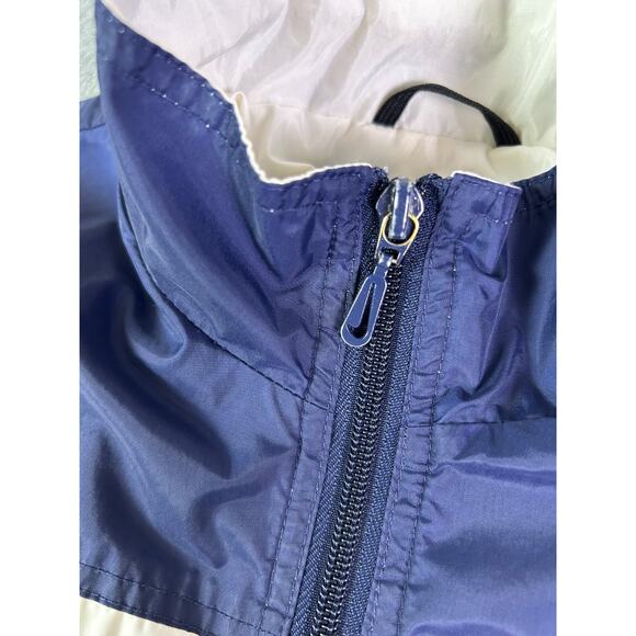 Nike Vintage 90's Windbreaker Jacket Men's Size M Navy‎ Full Zip Nylon Oversized - Picture 6 of 10